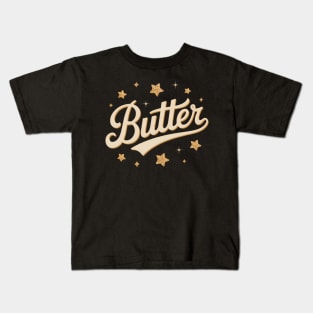 Butter Thanksgiving Food Nutrition Matching Family Kids T-Shirt